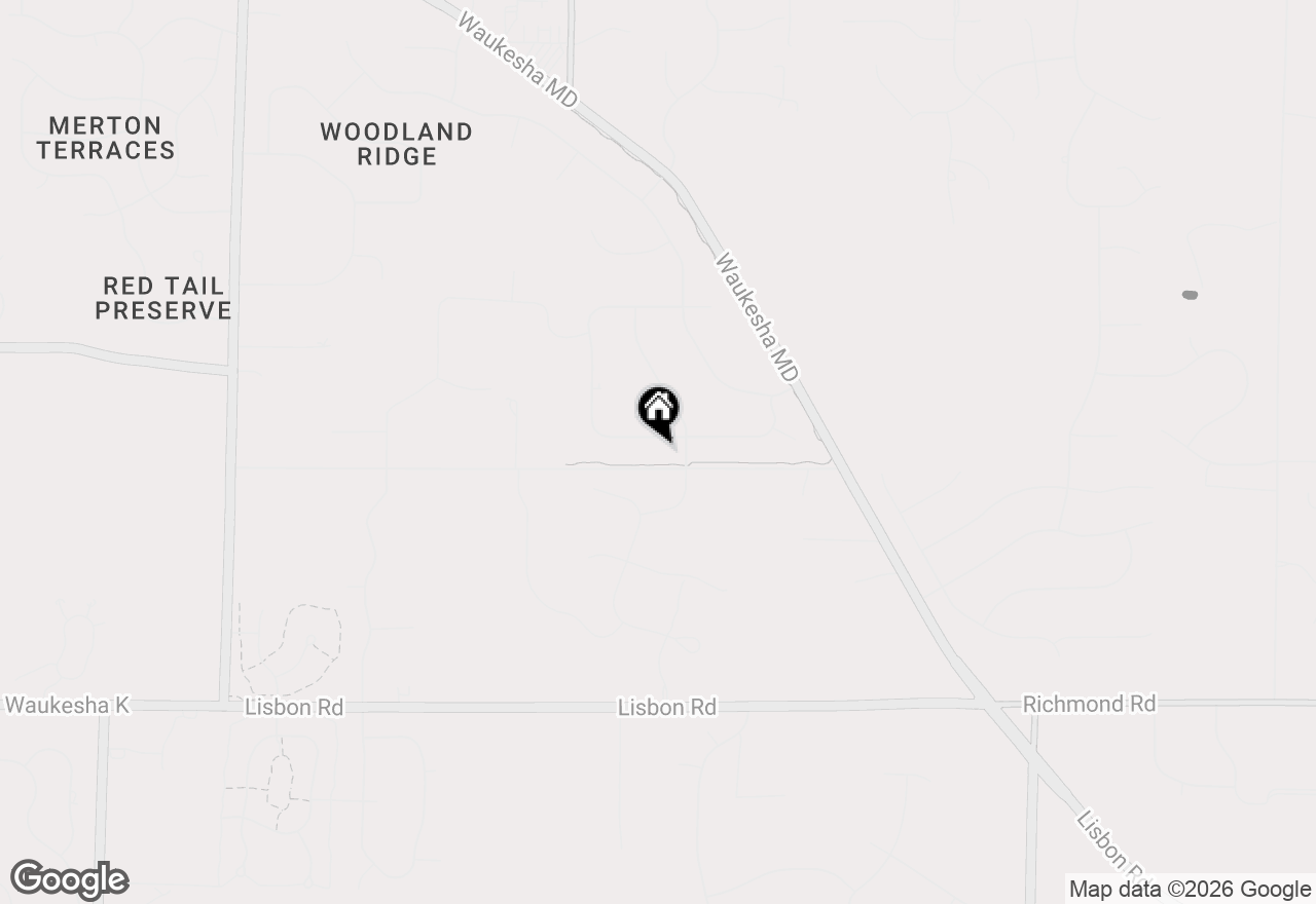 Map of N60W27179 Trappers Run, Merton, WI 53056