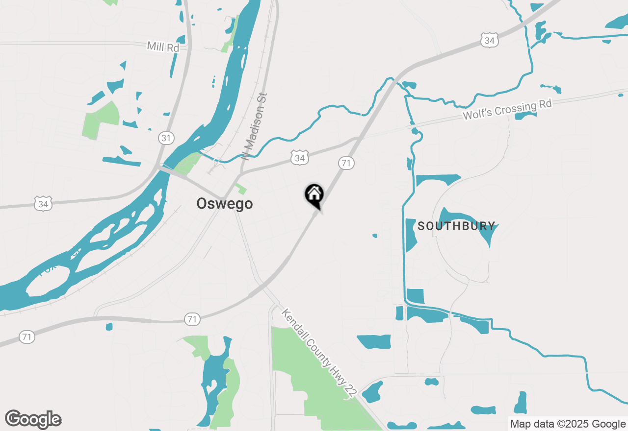 Map of 101 Bell Court, Oswego, IL 60543