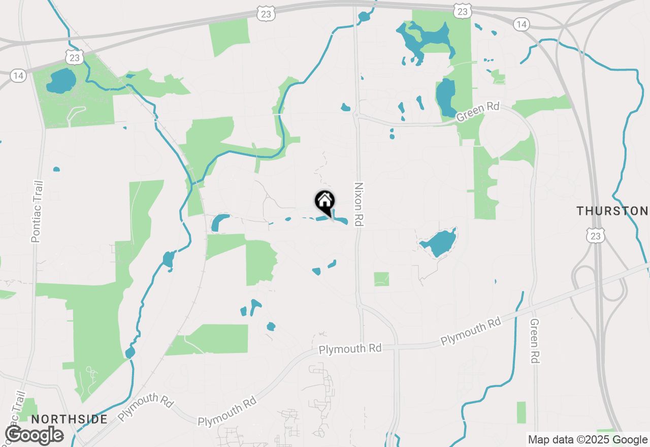 Map of 2519 Meade Court, Ann Arbor, MI 48105