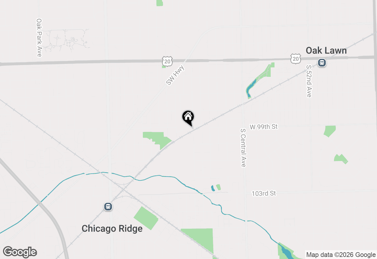 Map of 5909 W 99th Street, Oak Lawn, IL 60453