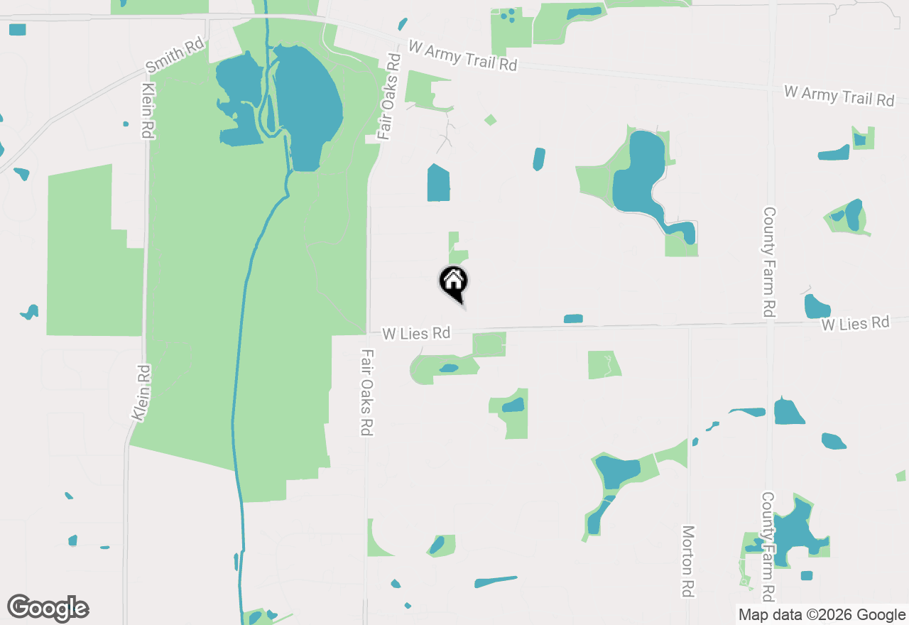 Map of 1036 Pheasant Trail, Carol Stream, IL 60188