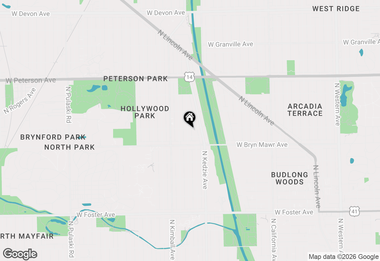 Map of 5657 N Spaulding Avenue #1A, Chicago, IL 60659