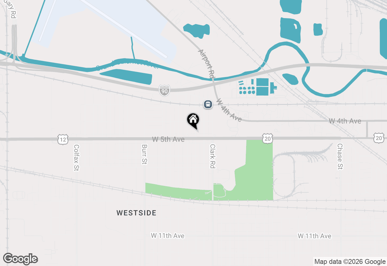 Map of 460 Hovey Street, Gary, IN 46406