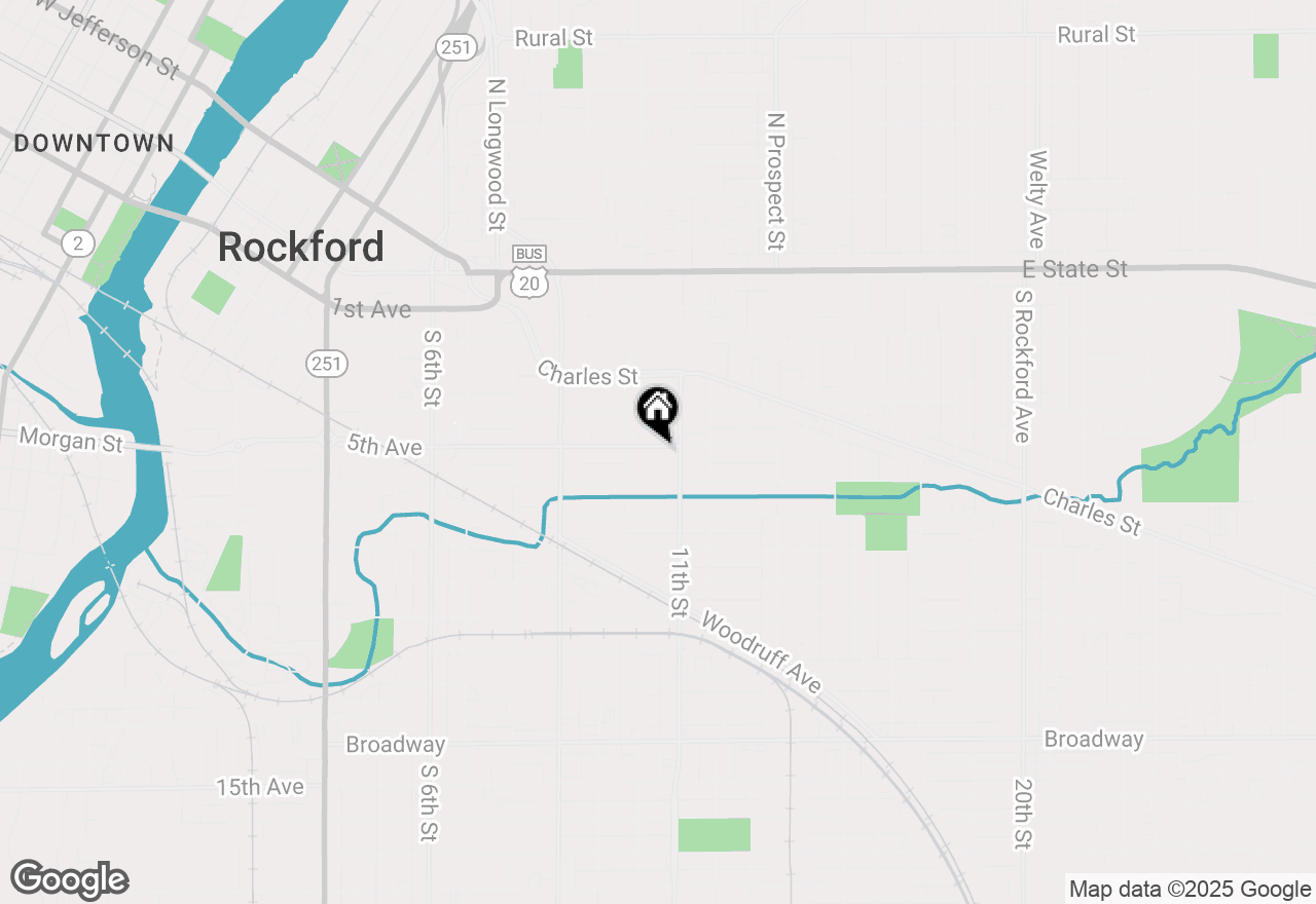 Map of 1431 5th Avenue, Rockford, IL 61104