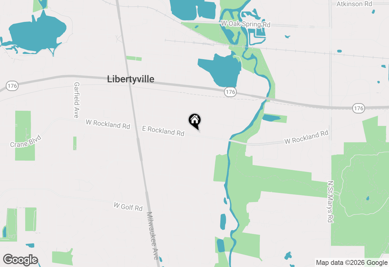 Map of 712 E Rockland Road, Libertyville, IL 60048