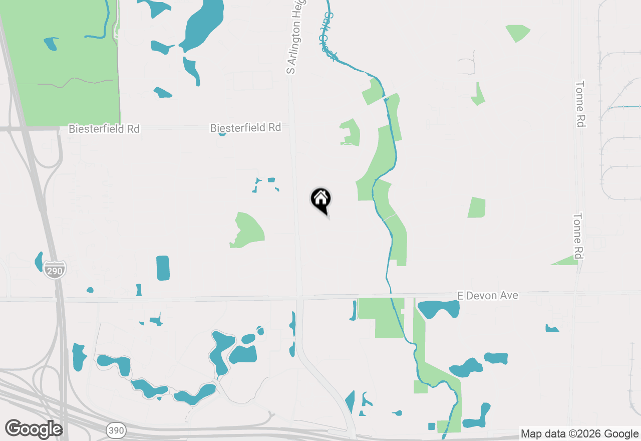 Map of 33 Walpole Road, Elk Grove Village, IL 60007