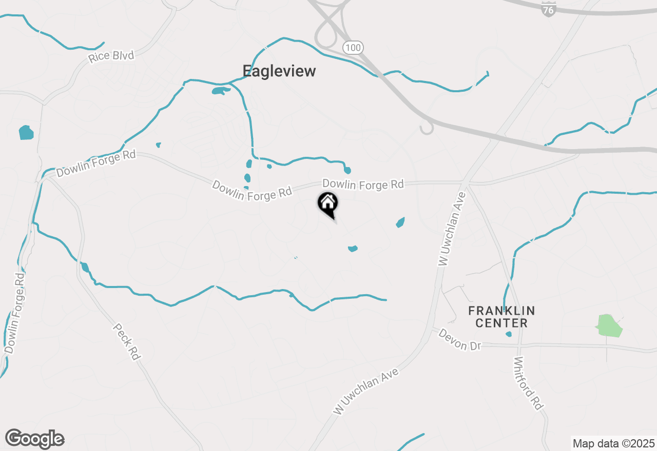 Map of 129 N Lynwood Lane, Exton, PA 19341