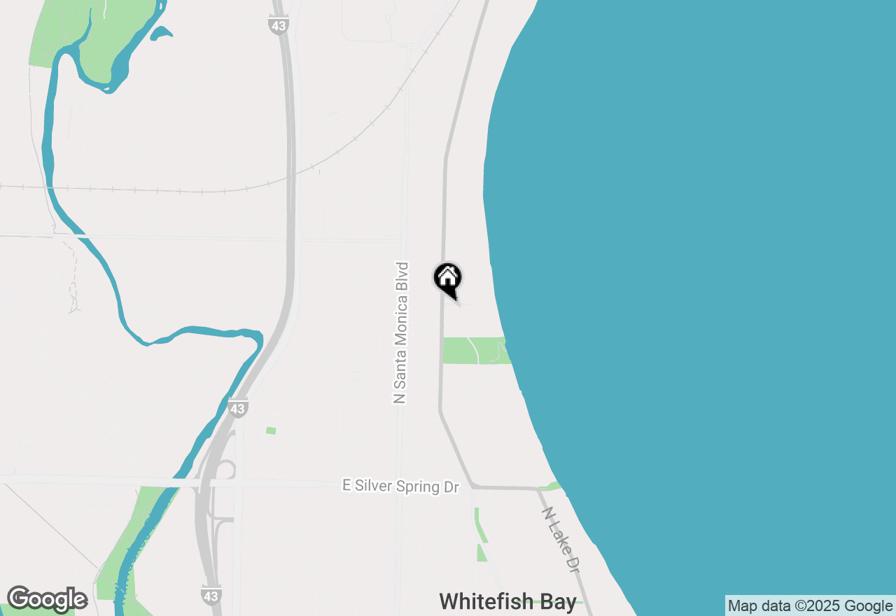 Map of 6012 N Lake Dr, Milwaukee, WI 53217