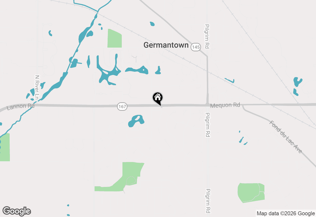 Map of N111W16302 Catskill Ln, Germantown, WI 53022