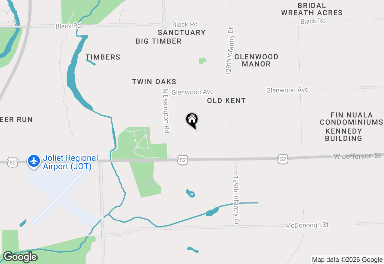Map of 3005 Twin Oaks Drive, Joliet, IL 60435