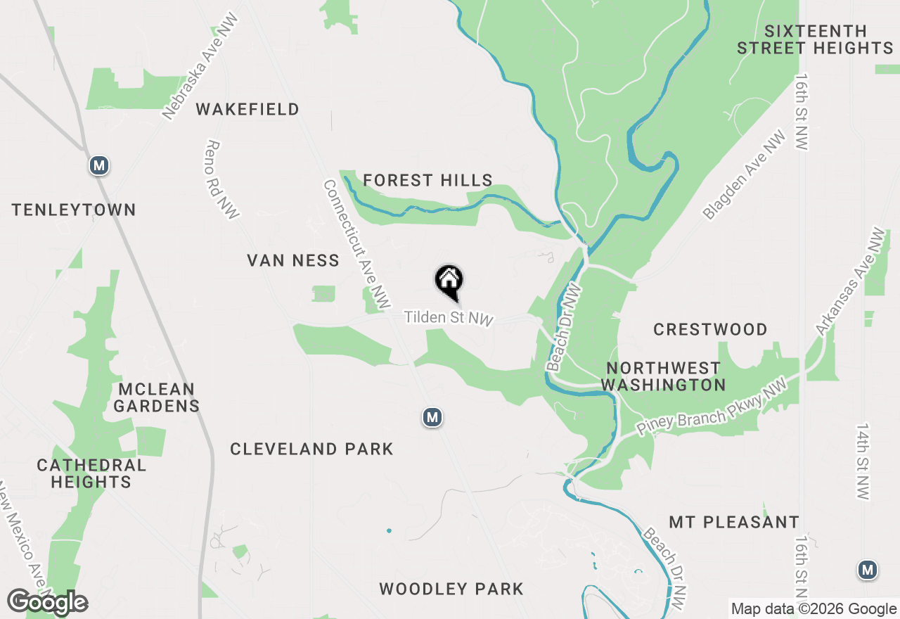 Map of 2867 Tilden Street Nw, Washington, DC 20008