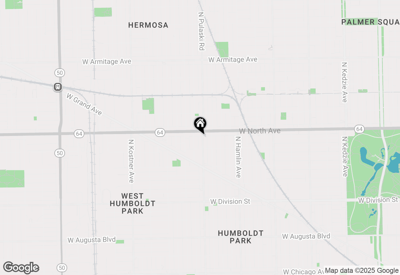 Map of 1536 N Pulaski Road, Chicago, IL 60651