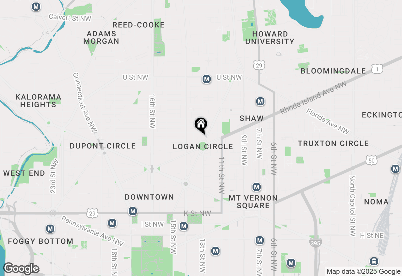 Map of 1502 13th Street Nw #1, Washington, DC 20005
