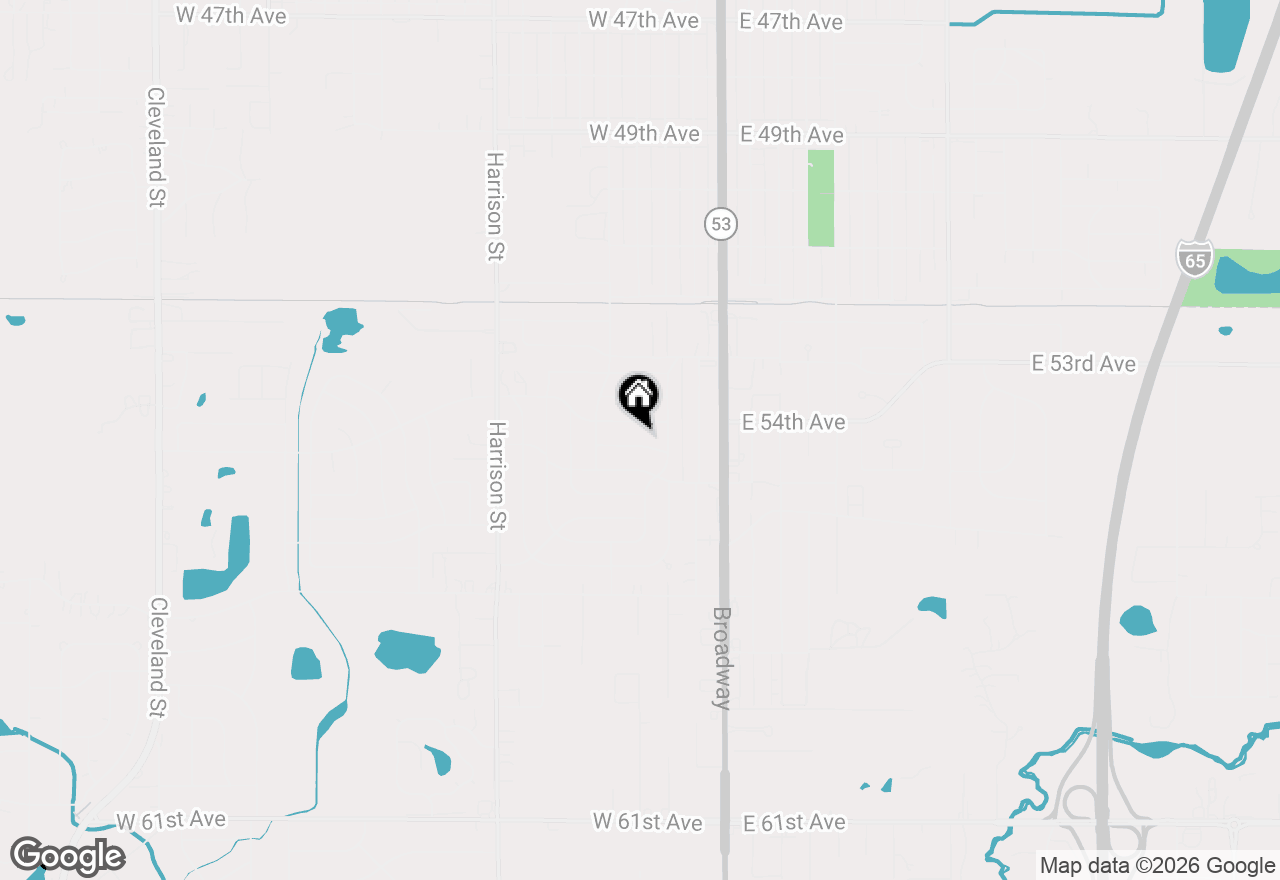 Map of 300 W 54th Place, Merrillville, IN 46410