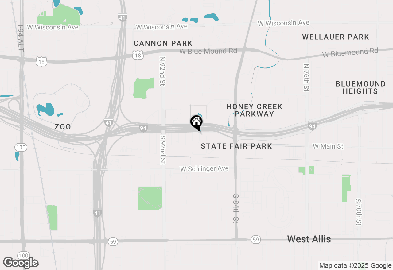 Map of 8811 W Adler St, Milwaukee, WI 53214