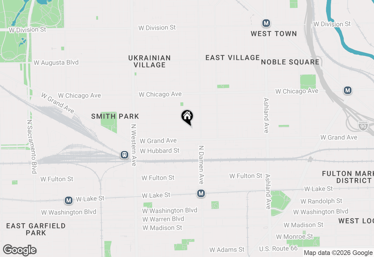 Map of 2051 W Ohio Street #2, Chicago, IL 60612