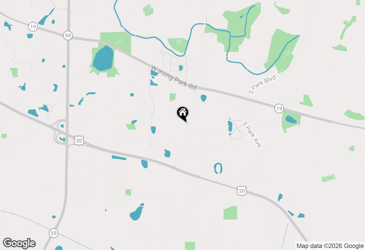 Map of 1310 Beverly Lane, Streamwood, IL 60107