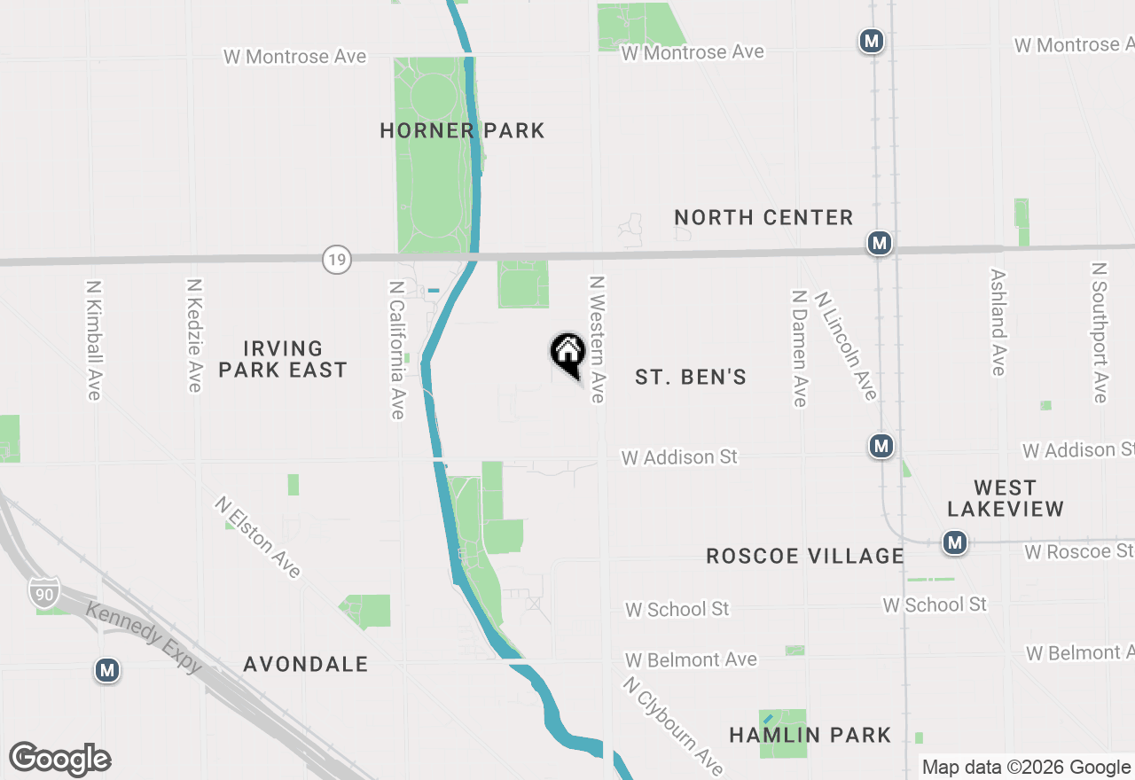 Map of 2439 W Bradley Place, Chicago, IL 60618