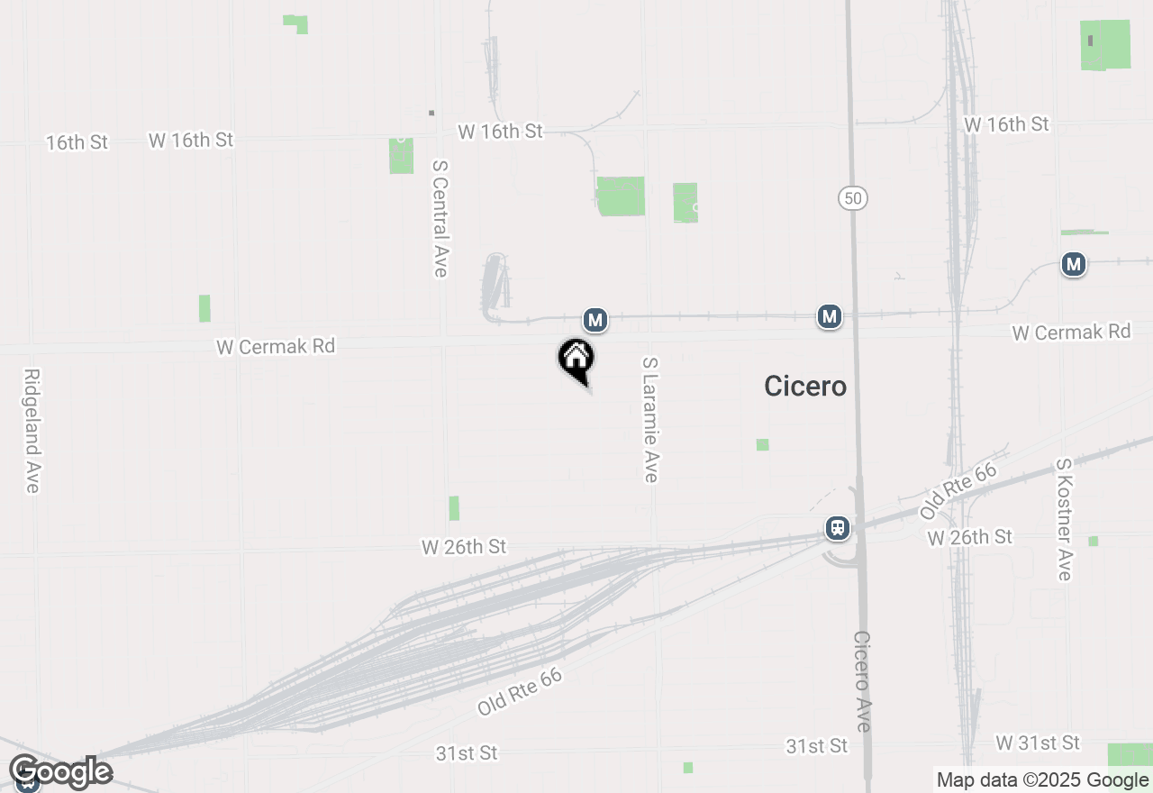Map of 5321 W 23rd Street, Cicero, IL 60804