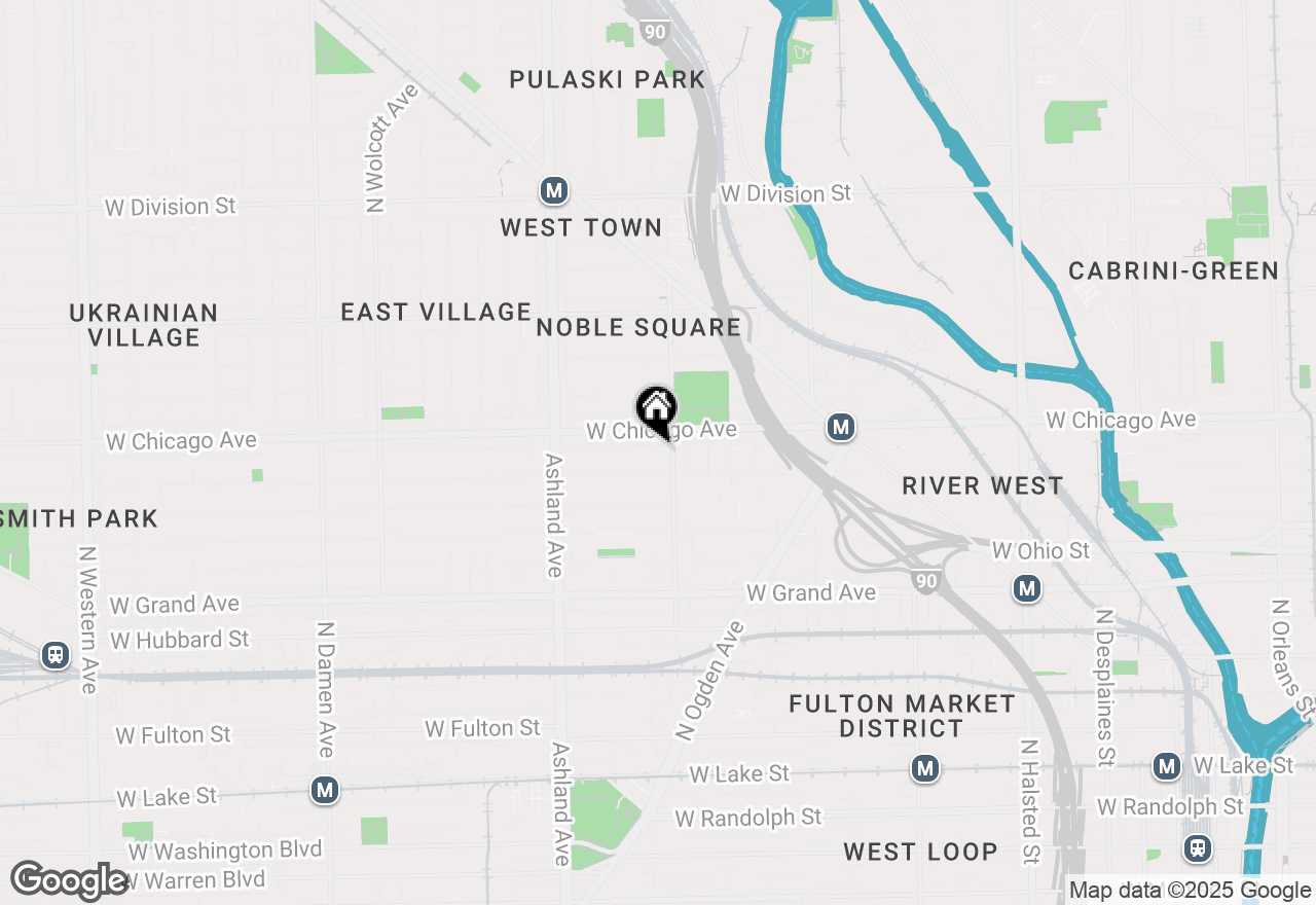 Map of 1414 W Superior Street #1, Chicago, IL 60622