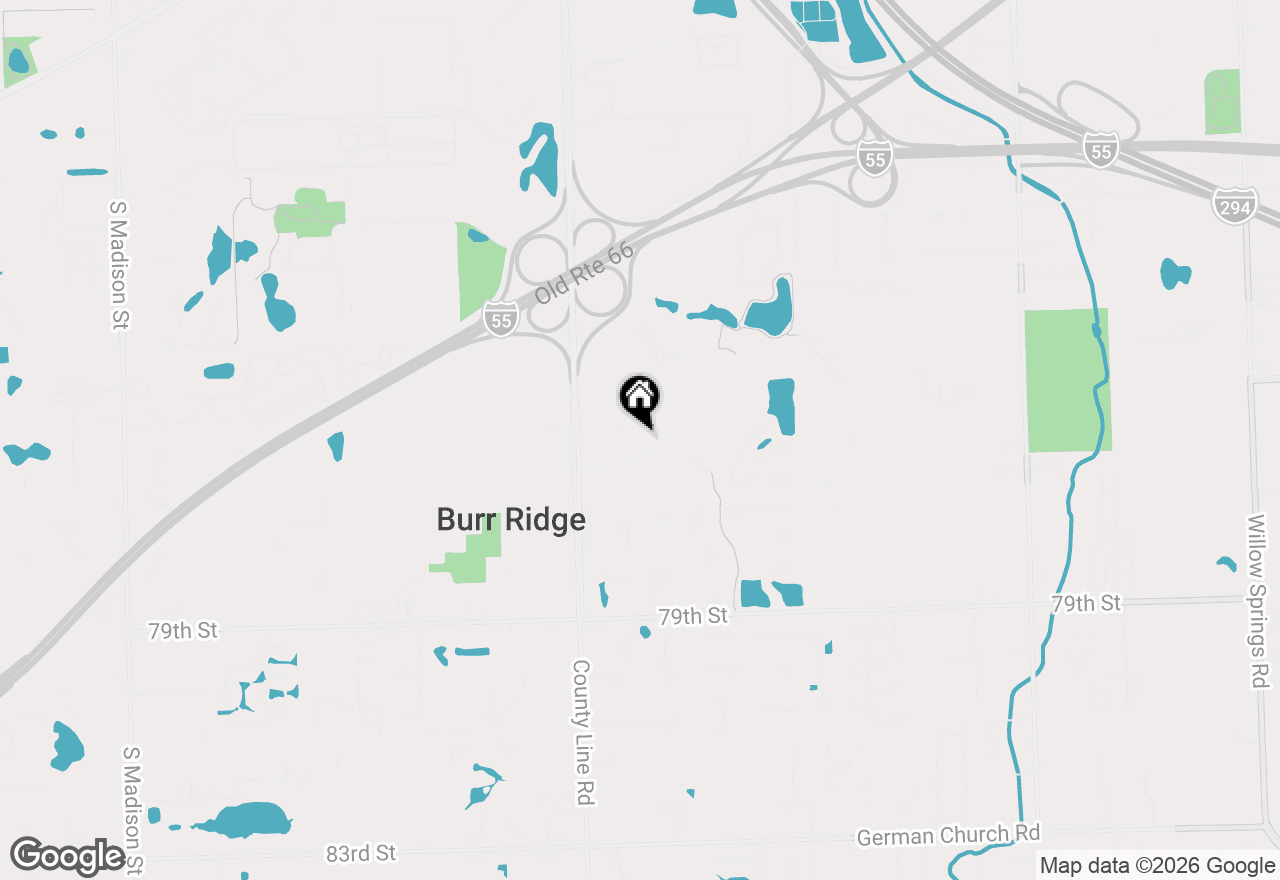 Map of 450 Village Center Drive #413, Burr Ridge, IL 60527