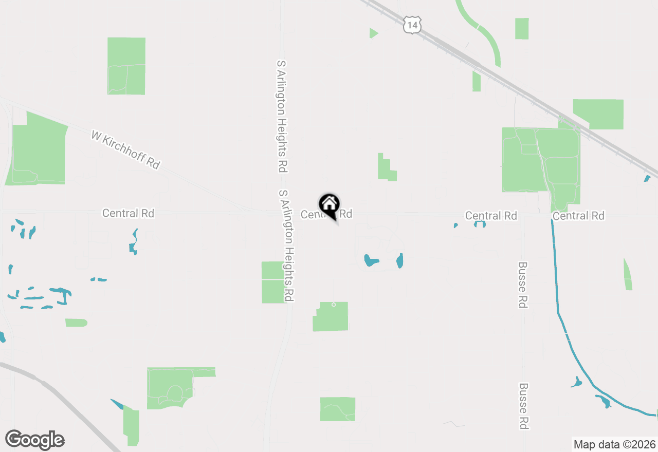 Map of 1016 S Haddow Avenue, Arlington Heights, IL 60005