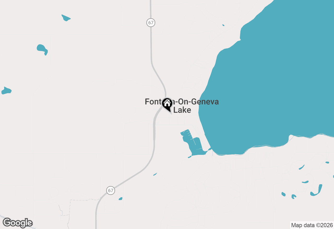 Map of 190 Third Ave, Fontana, WI 53125