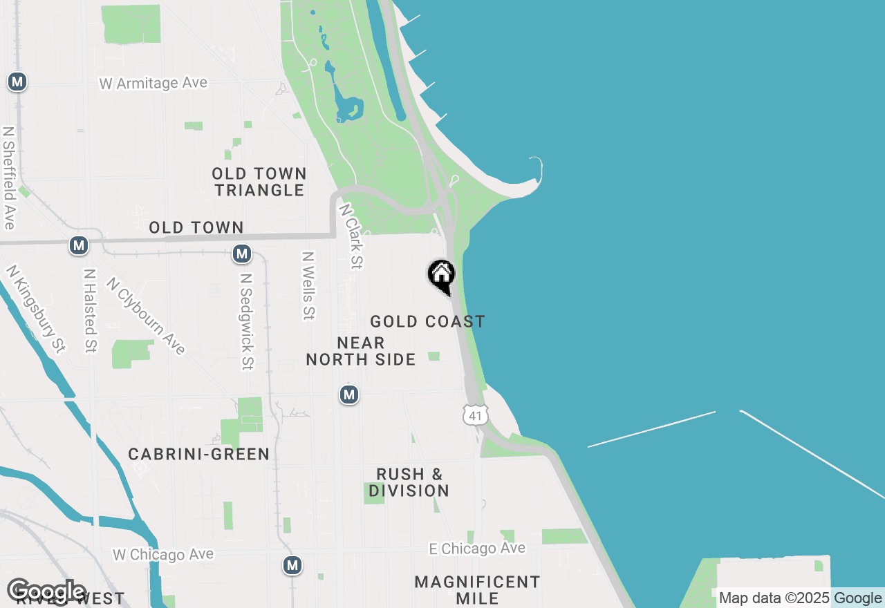 Map of 1400 N Lake Shore Drive #16J, Chicago, IL 60610