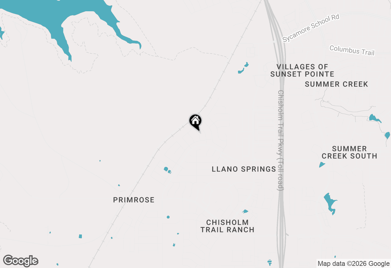 Map of 8316 Bell Ridge Lane, Fort Worth, TX 76123