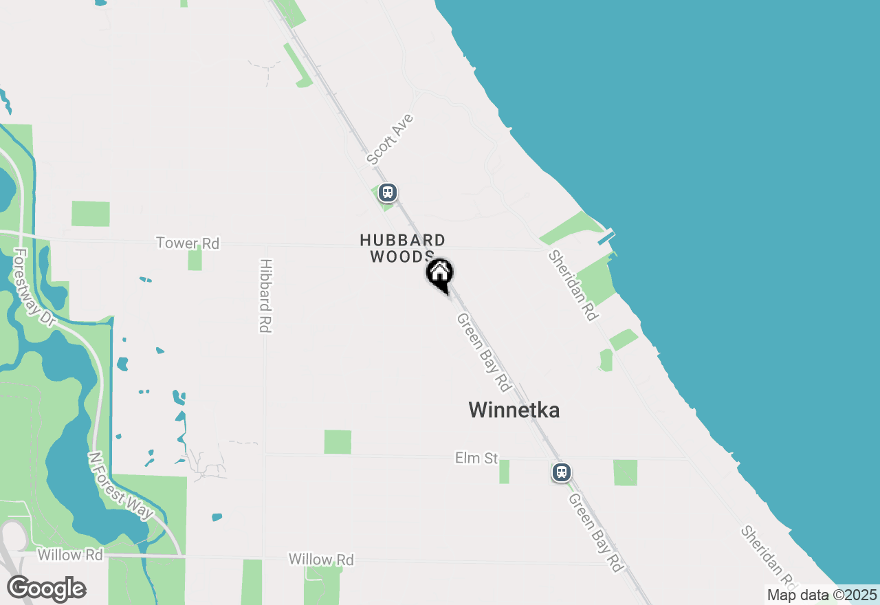 Map of 791 Walden Road, Winnetka, IL 60093