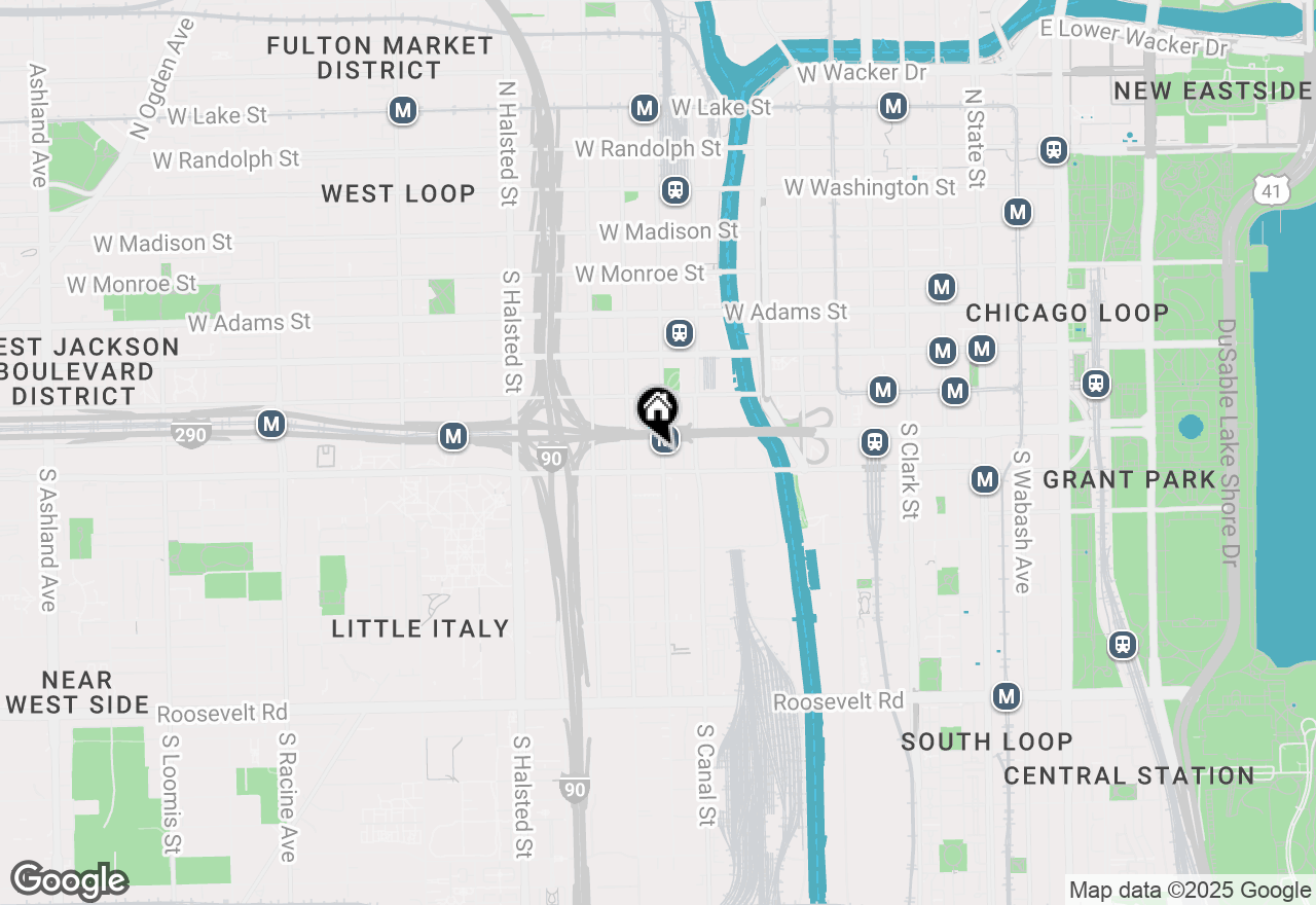 Map of 500 S Clinton Street #527, Chicago, IL 60607