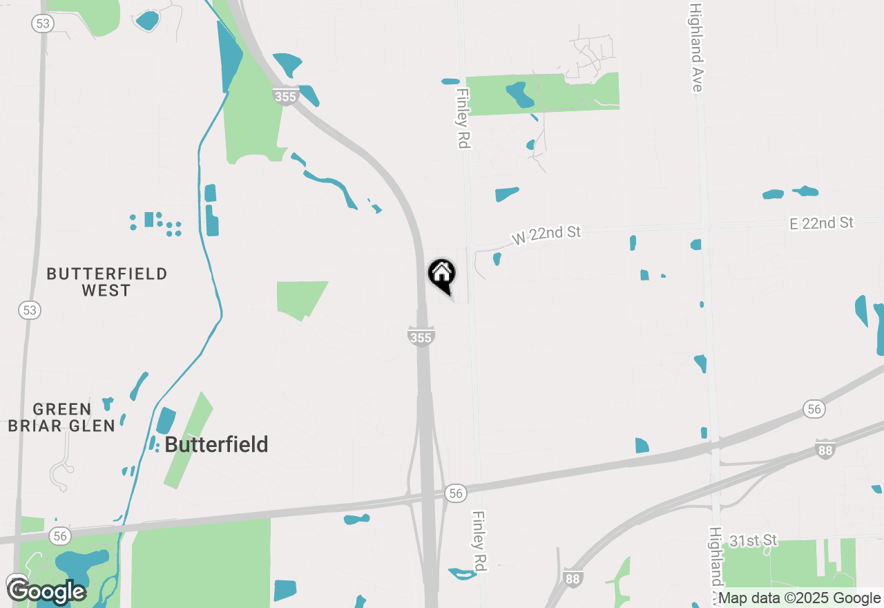 Map of 2S137 Beaumont Lane, Lombard, IL 60148