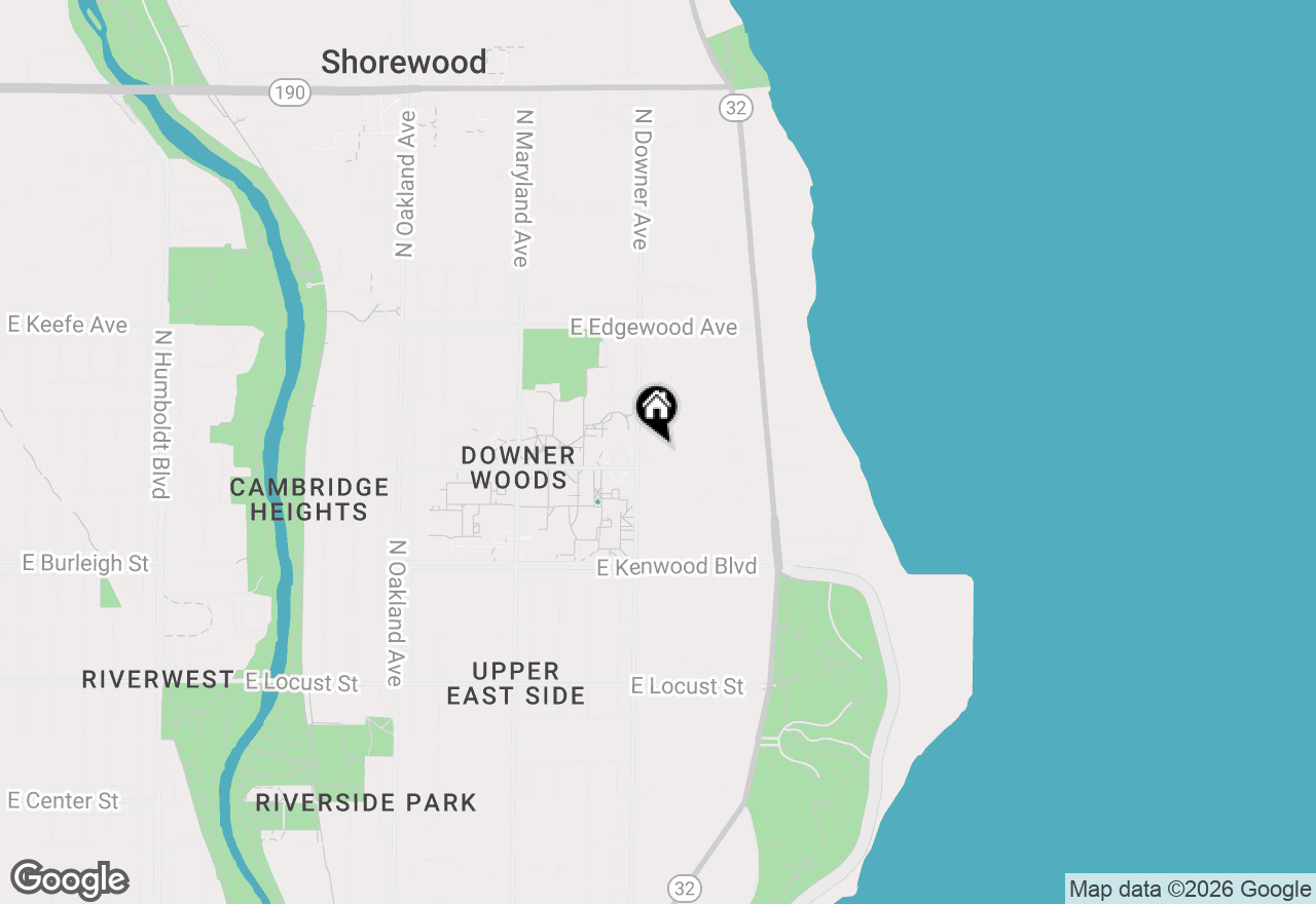 Map of 3319 N Hackett Ave #3321, Milwaukee, WI 53211