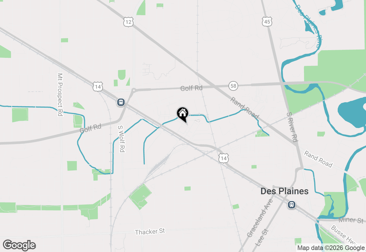 Map of 615 Rockwell Lane, Elk Grove Village, IL 60007