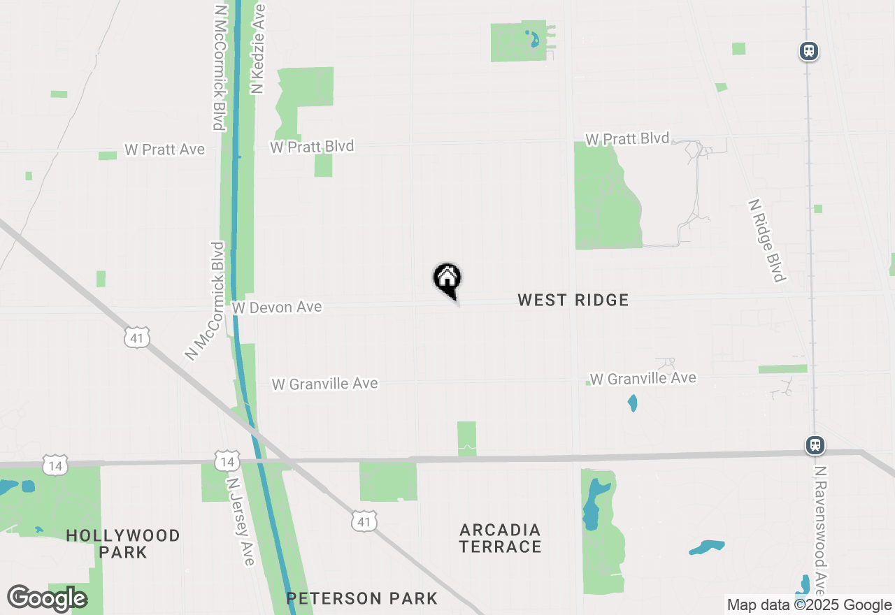 Map of 2707-2711 W Devon Avenue, Chicago, IL 60659