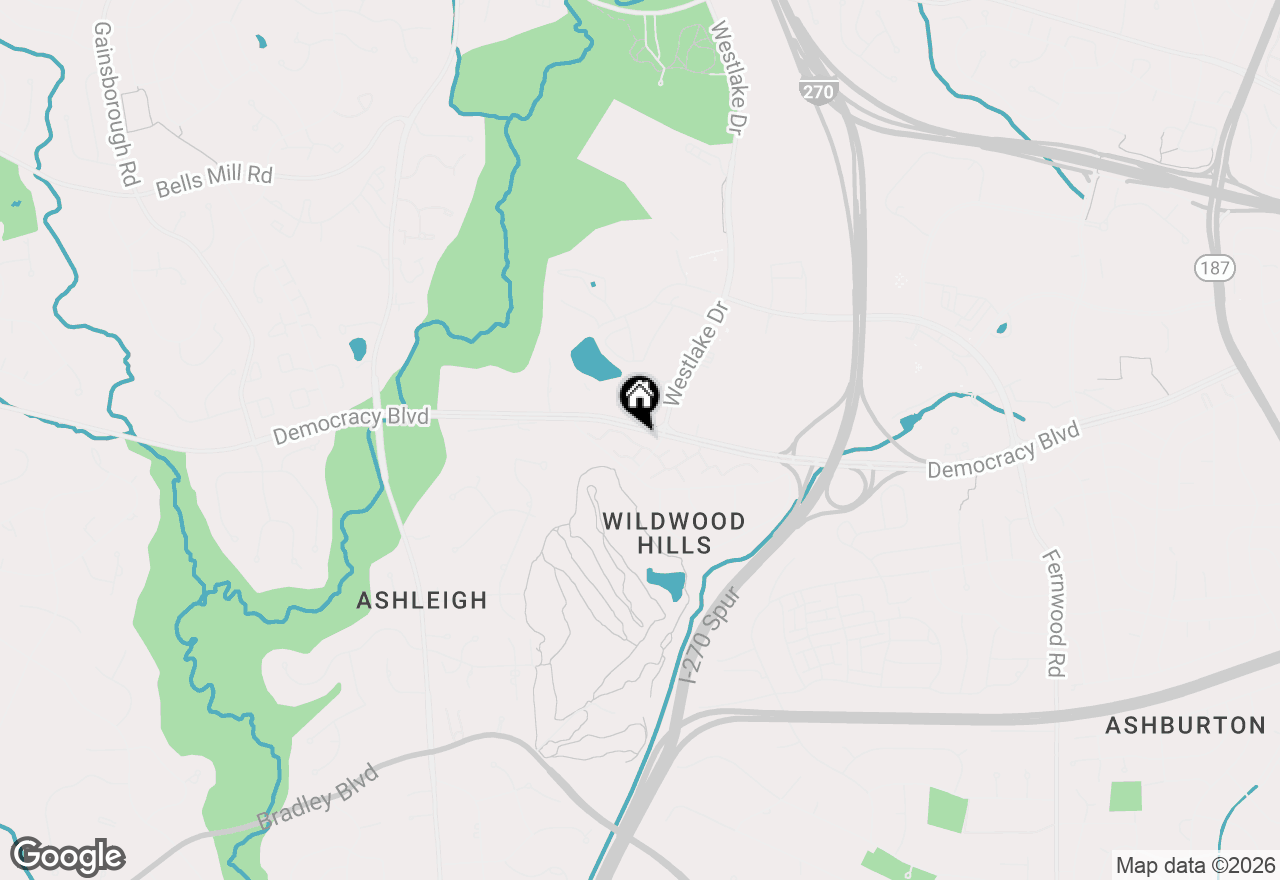 Map of 7407 Crestberry Lane, Bethesda, MD 20817