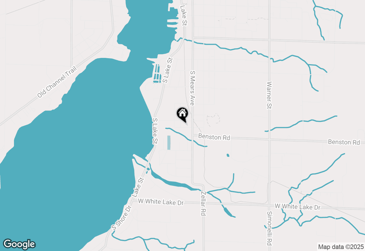 Map of 122 W Obell Street, Whitehall, MI 49461