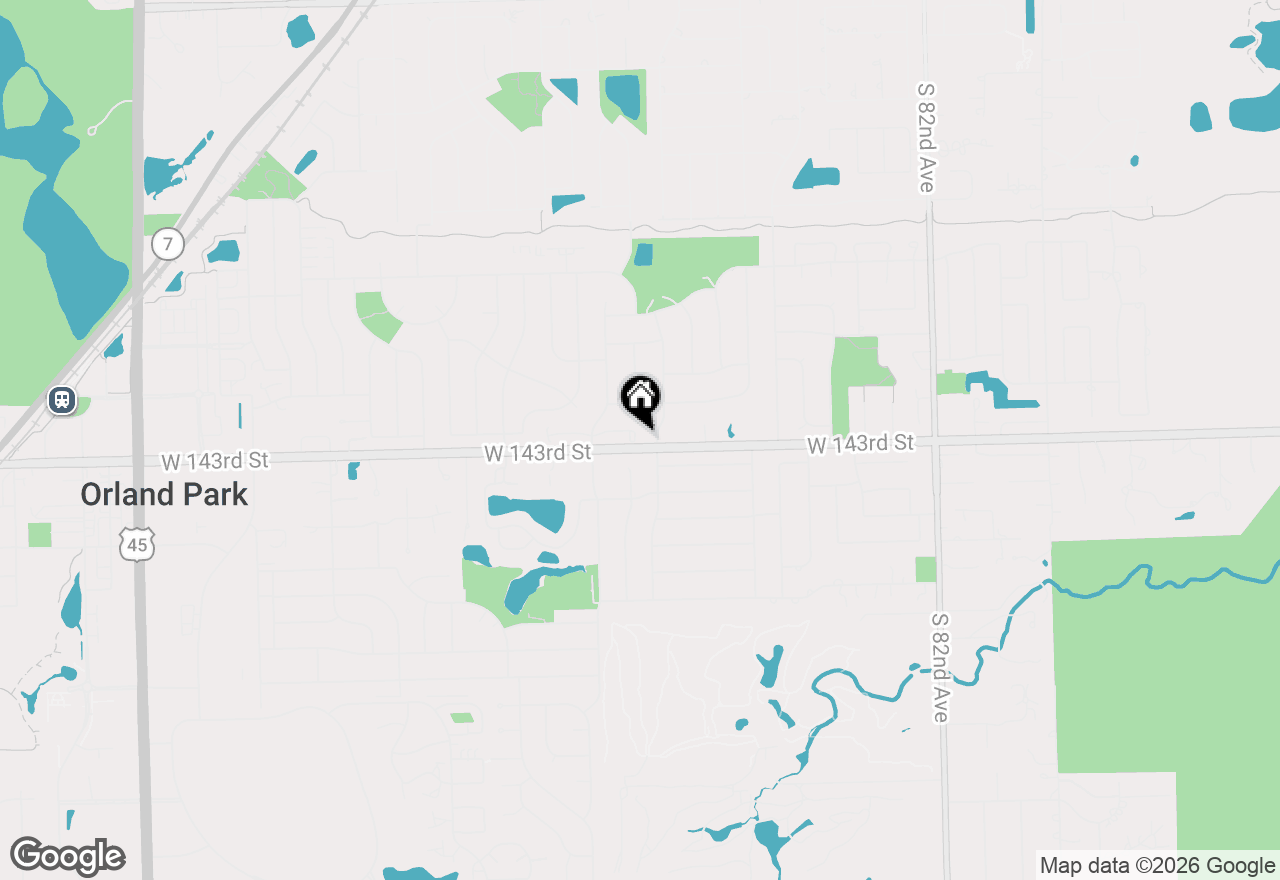 Map of 8711 Berkley Court, Orland Park, IL 60462