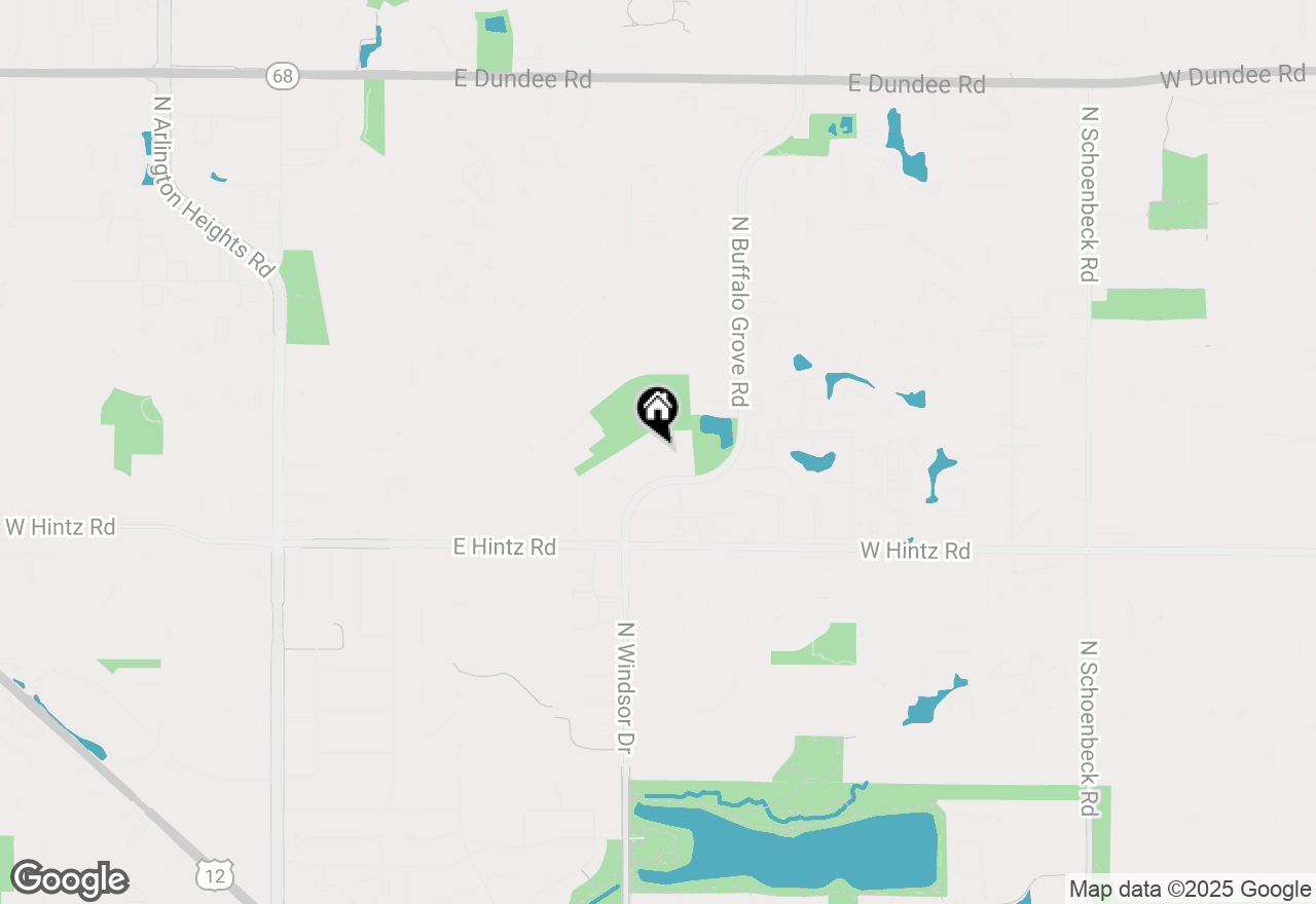 Map of 1509 E Eton Drive, Arlington Heights, IL 60004