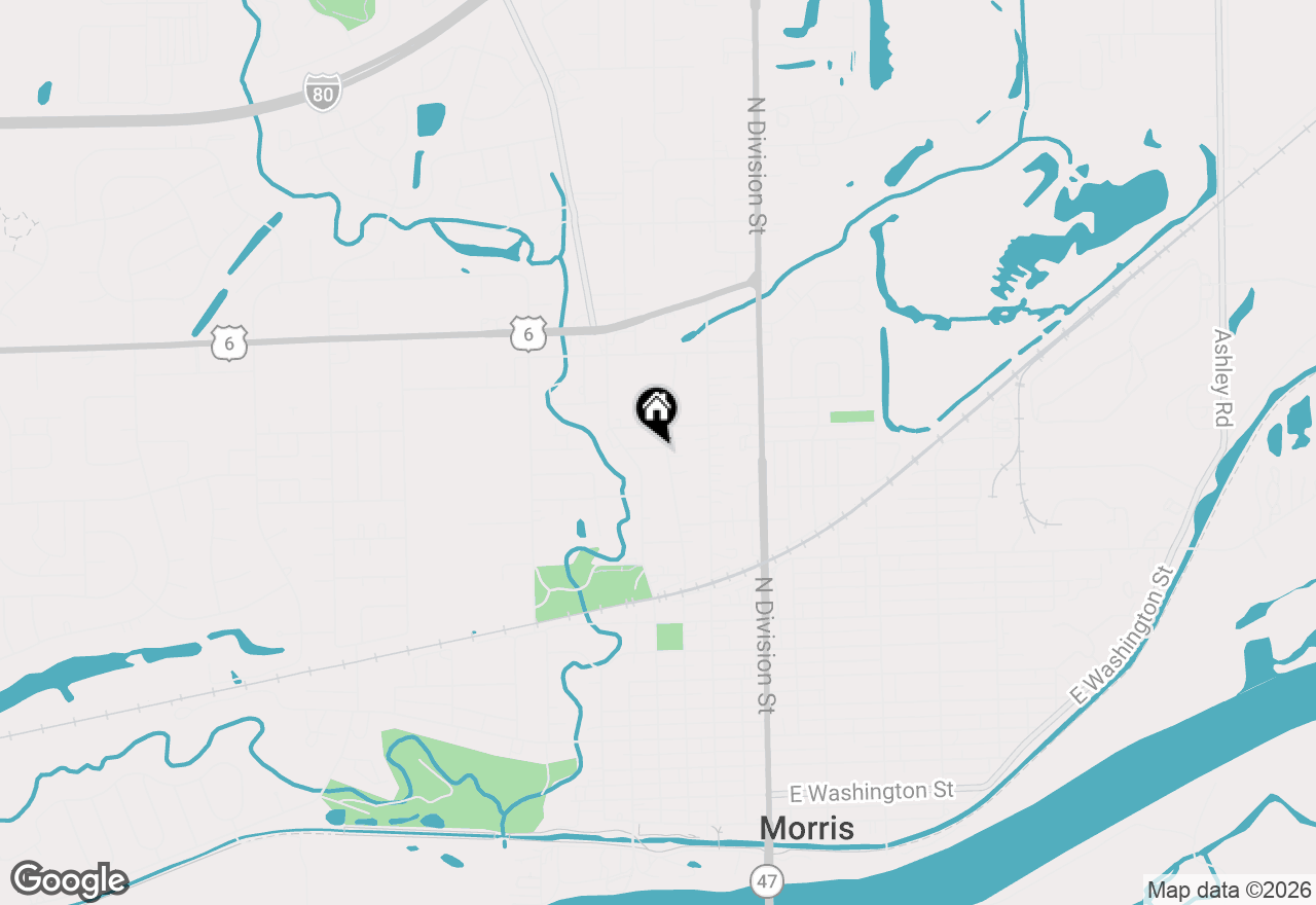 Map of 1246 Wauponsee Street, Morris, IL 60450