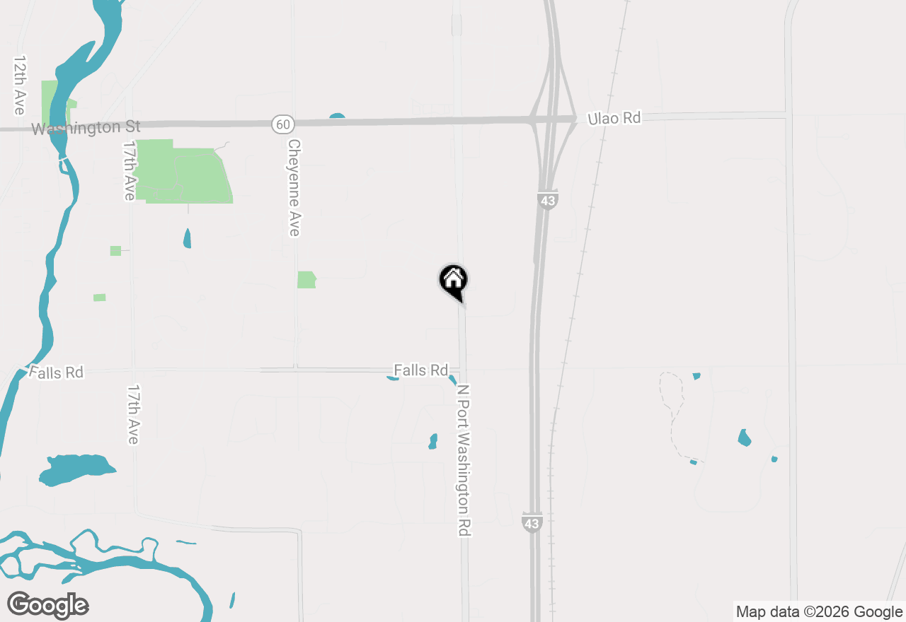 Map of 1735 Port Washington Rd, Grafton, WI 53024