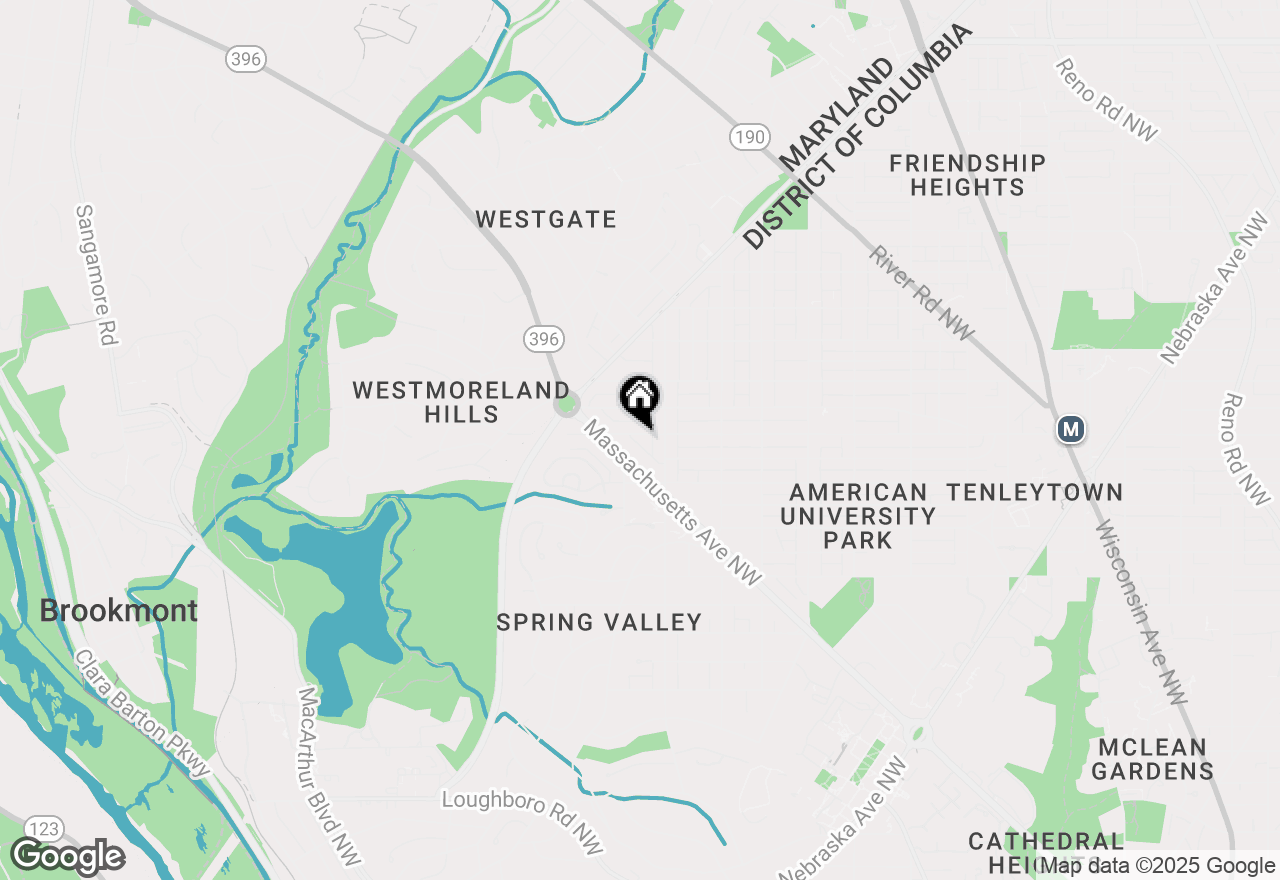 Map of 4922 Albemarle Street Nw, Washington, DC 20016