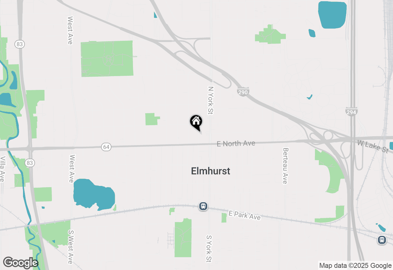 Map of 308 N Addison Avenue, Elmhurst, IL 60126