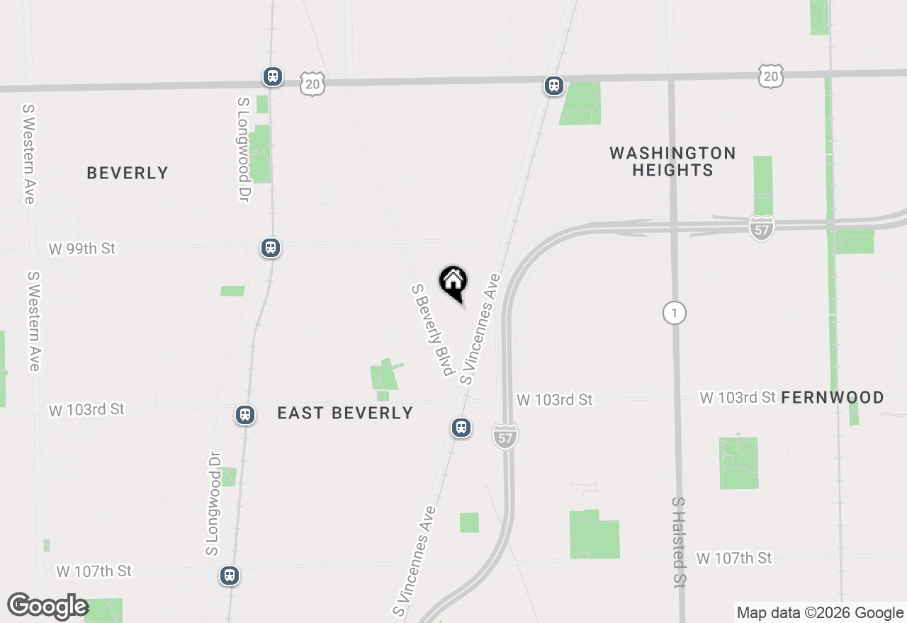 Map of 10114 S Winston Avenue, Chicago, IL 60643