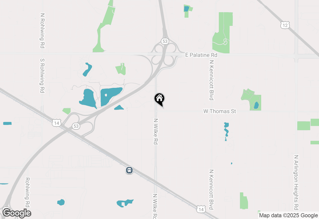 Map of 1750 W Thomas Street, Arlington Heights, IL 60004