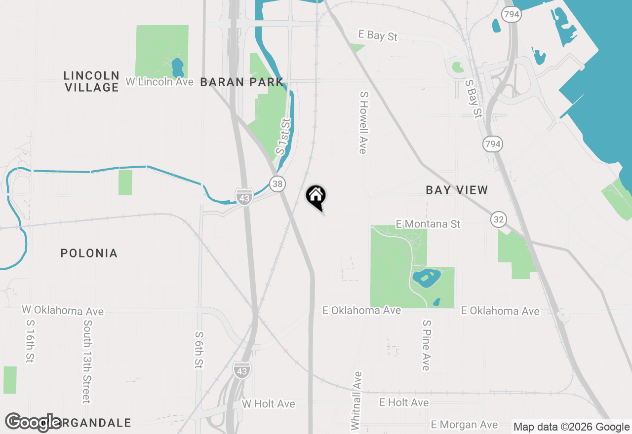 Map of 2742 S Greeley St, Milwaukee, WI 53207