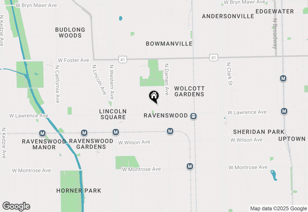 Map of 4833 N Hoyne Avenue #2A, Chicago, IL 60625