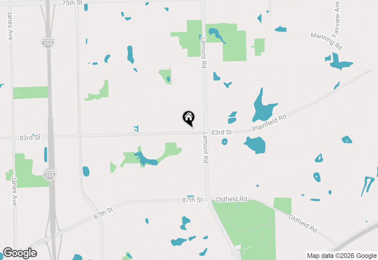 Map of 1220 83 Street, Downers Grove, IL 60516