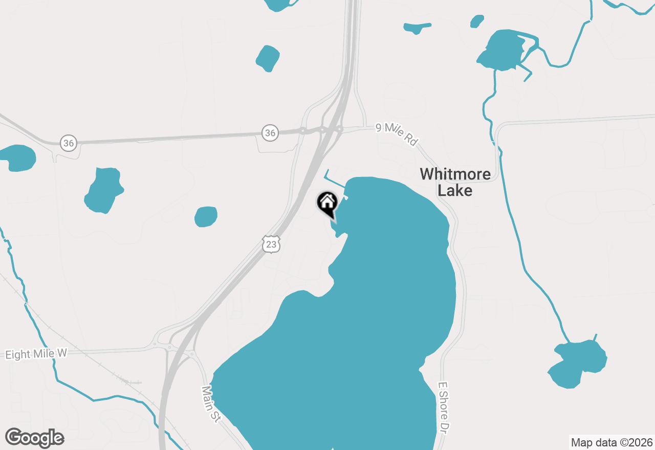 Map of 11417 N Shore Drive, Whitmore Lake, MI 48189