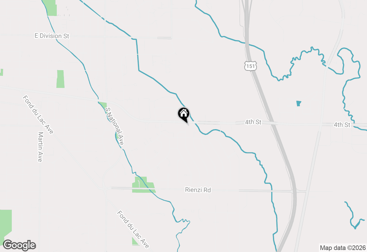 Map of 1078 4th St, Fond Du Lac, WI 54935